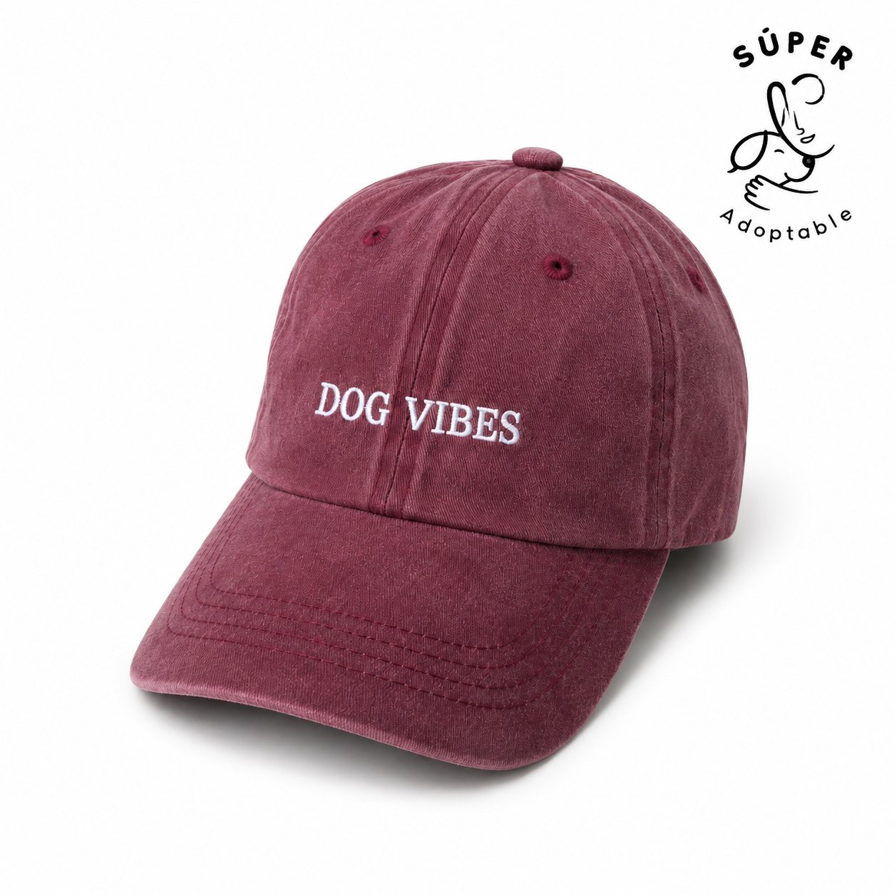 Gorra Dog Vibes Vino